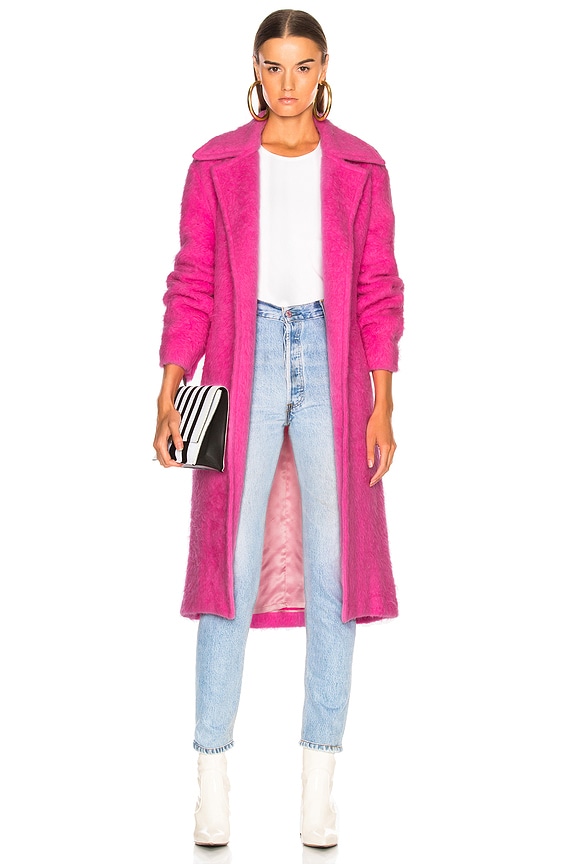 MSGM Coat in Pink | FWRD