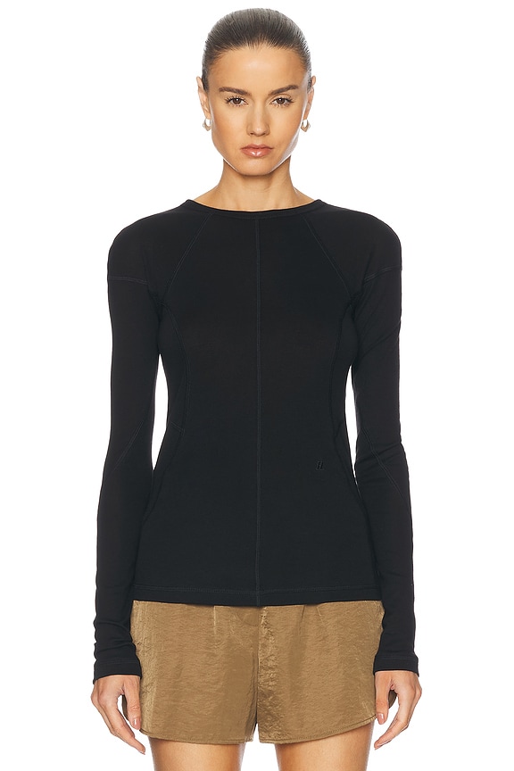 ランキング2025 in Top Sleeve Long Sheer Lang Helmut Black FWRD | トップス