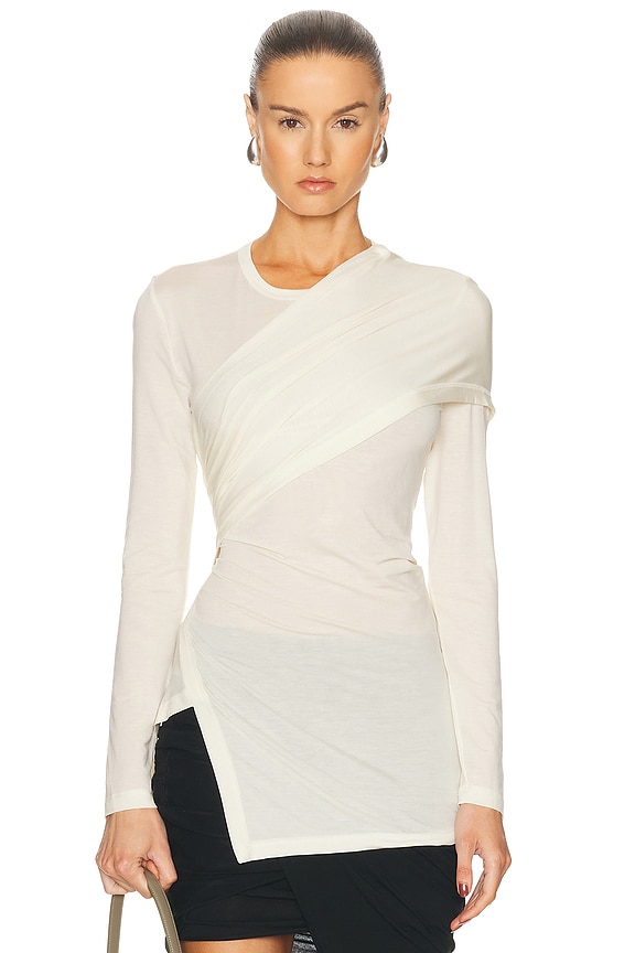 RICK OWENS LILIES Magnetic Top in Milk | FWRD