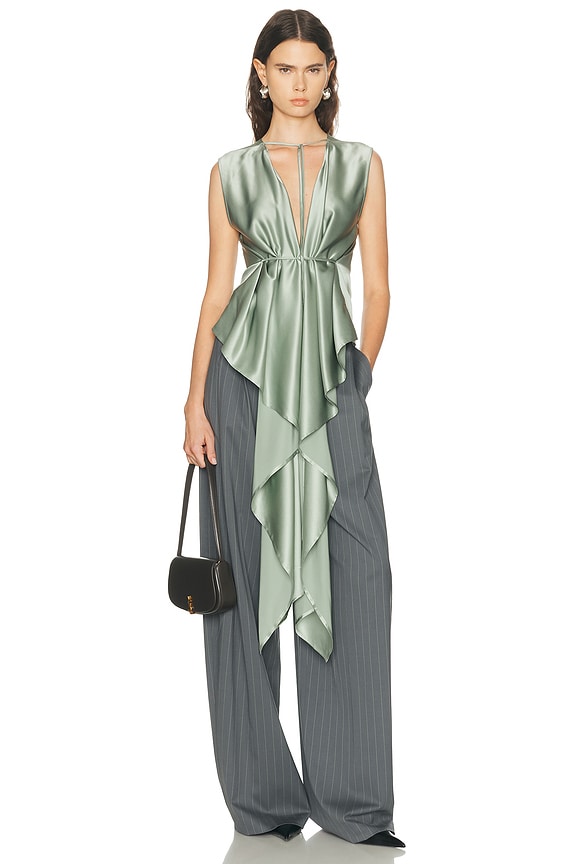 mock neck brown dress Satin panel mock neck long sleeve maxi dress - Light Brown