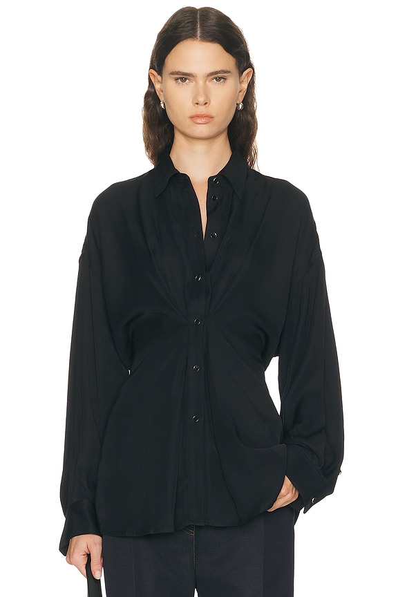 KHAITE Faithful Top in Black & White | FWRD
