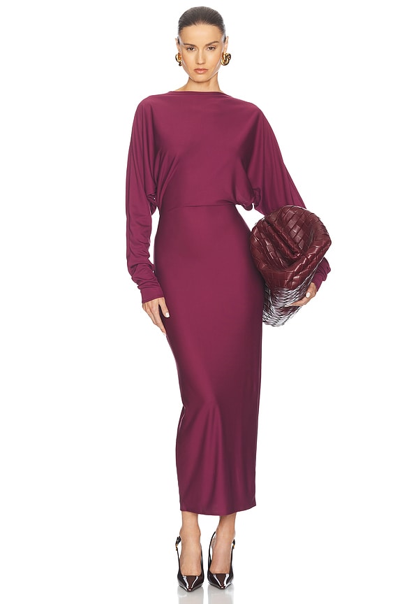 Aje Mimosa Cut Out Midi Dress in Scarlet Red | FWRD