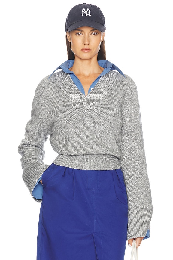 Isabel Marant Etoile Lark Sweater in Light Grey | FWRD