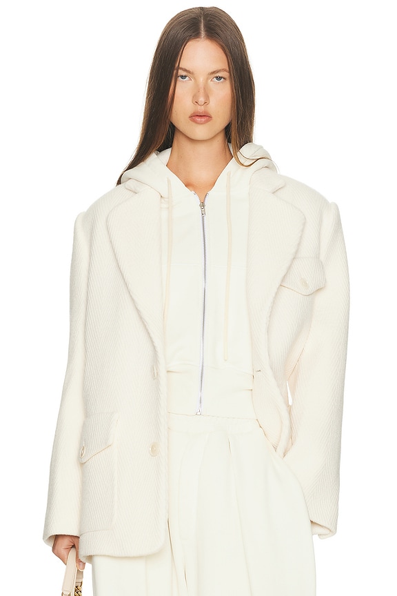 Toteme Annecy Down Jacket in Ivory | FWRD
