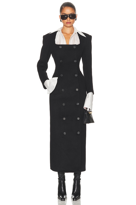 VERSACE Pin Blazer Jacket in Black | FWRD