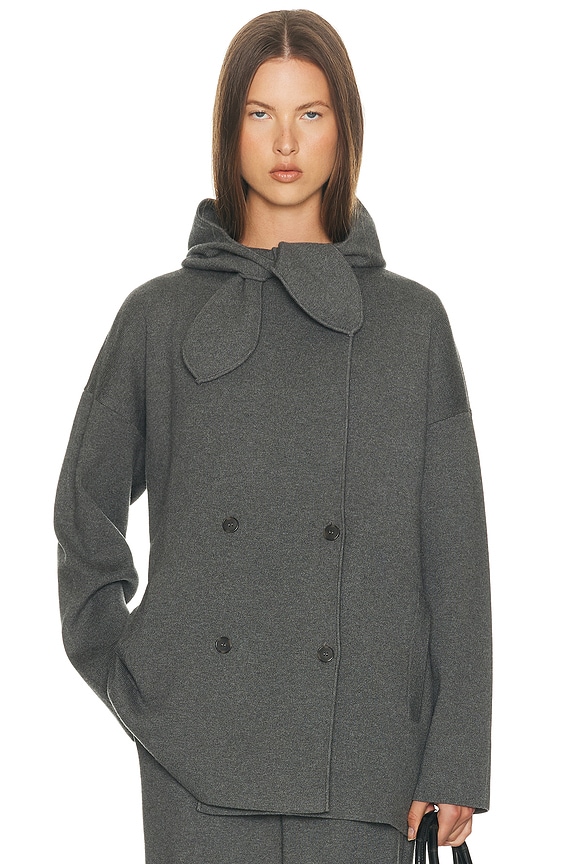 Miu Miu Zip Up Jacket in Grey | FWRD