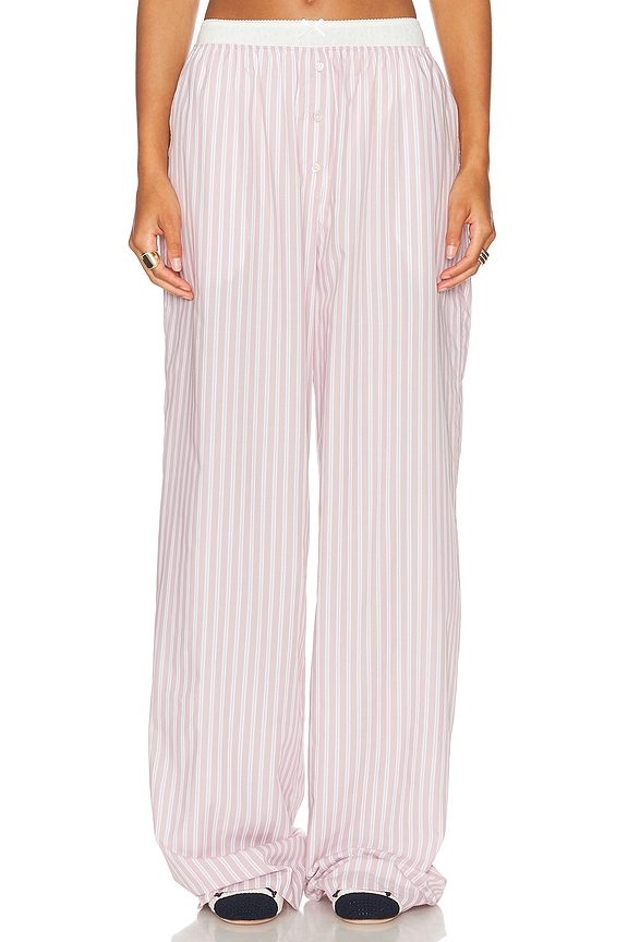 The Row Yayah Pant in White & Grey | FWRD