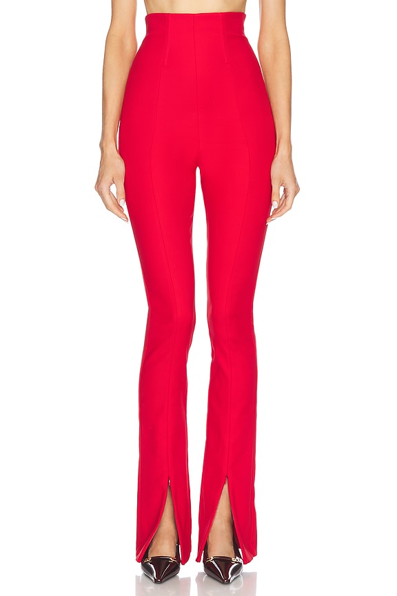 Magda Butrym Flare Pant in Red | FWRD