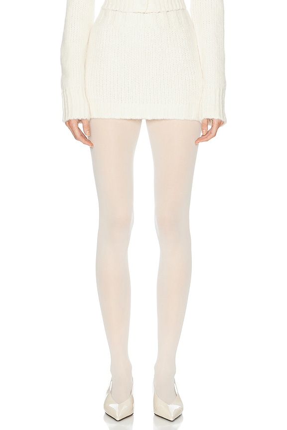 Coperni Wrinkled Organza Belt Skirt in White | FWRD