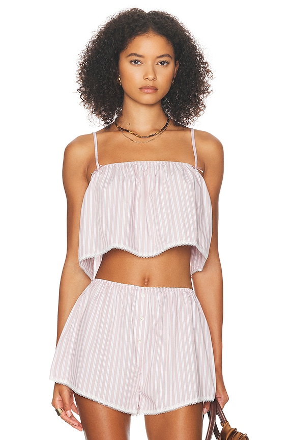 MONOT Seashell Bra Top in White | FWRD