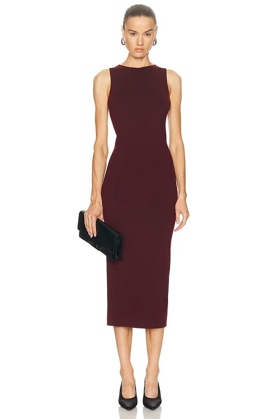 david koma burgundy dress LEATHER TRIMMED MINI SEQUIN DRESS – David Koma main image 1