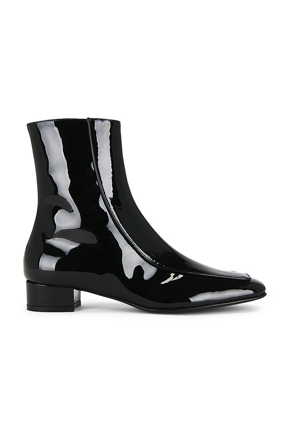 Saint Laurent Clementi Jodhpur Booties in Black | FWRD display picture 3