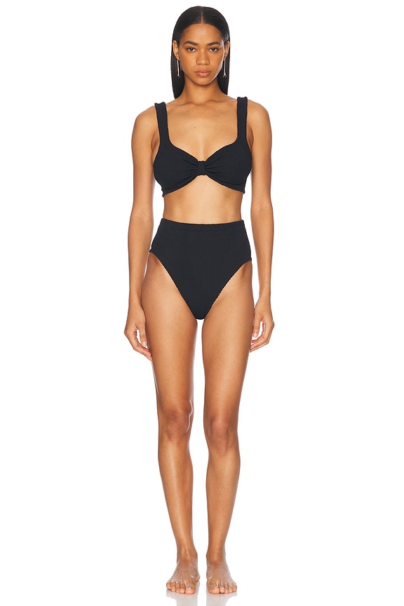 Christopher Esber Double Bikini Top in Black & White | FWRD