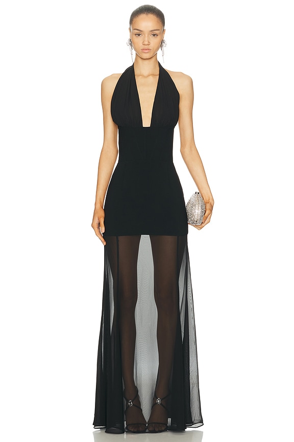 Sid Neigum Triple Loop Knit Dress in Black - Size XL