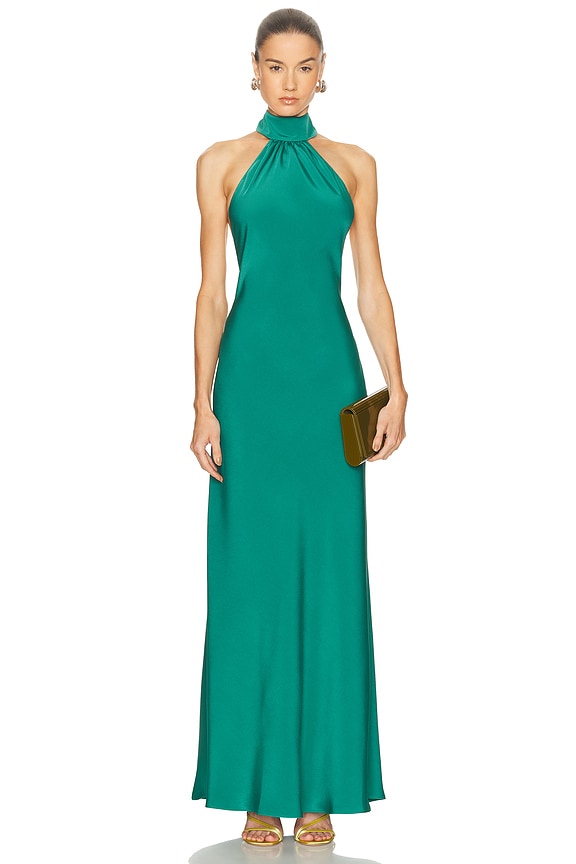 sachin and babi light blue dress Petal and Pup Womens Anabelle Halter Neck Midi Dress main image 1