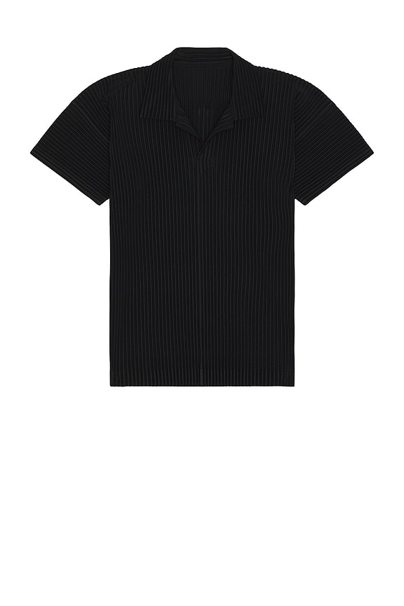 homme plisseポロシャツ Homme Plisse Issey Miyake ポロシャツ - Black | FWRD