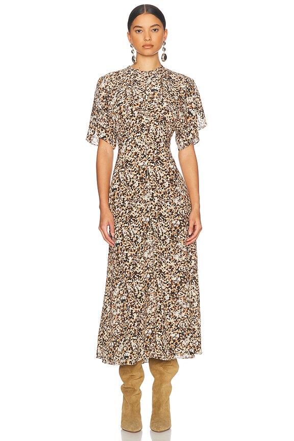 ◆Zimmermann◆ リアノン刺繍コットンミディドレス Rhiannon Embroidered Dress Ivory Online | Zimmermann