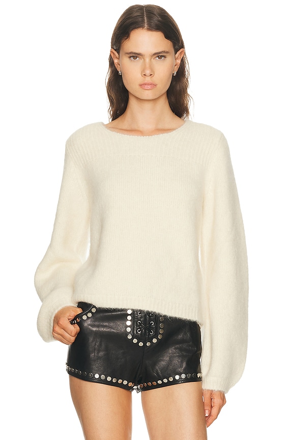 The Row Lyse Top in Ecru & Beige | FWRD
