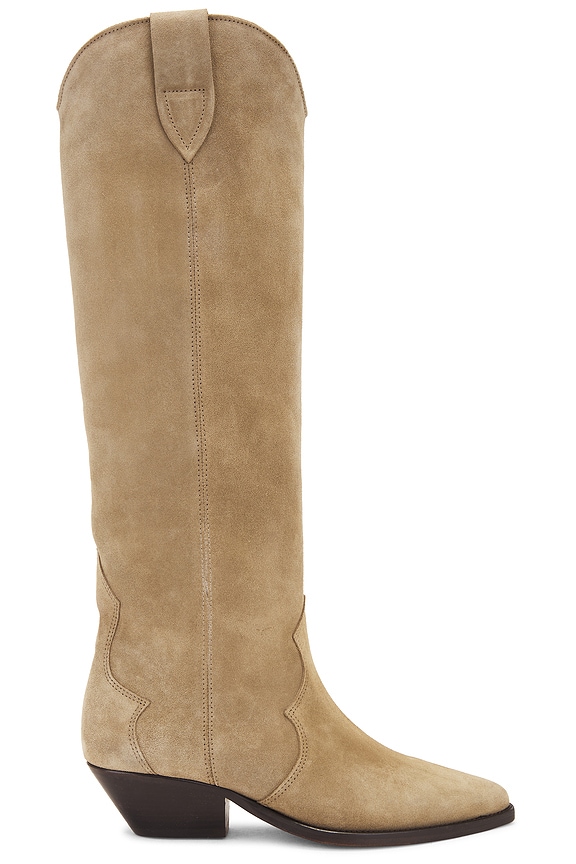Saint Laurent Kate Boots in New Papaya | FWRD
