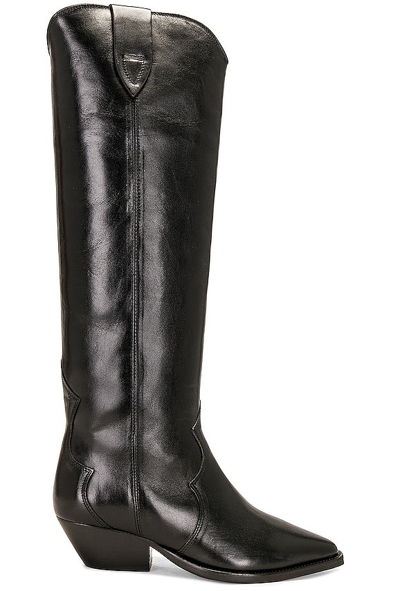 ロングブーツ JIMMY CHOO BLAKE KB85 CALF LEATHER BOOTS AGATHE KB 85 | Black Calf Leather Knee-High Boots | Autumn
