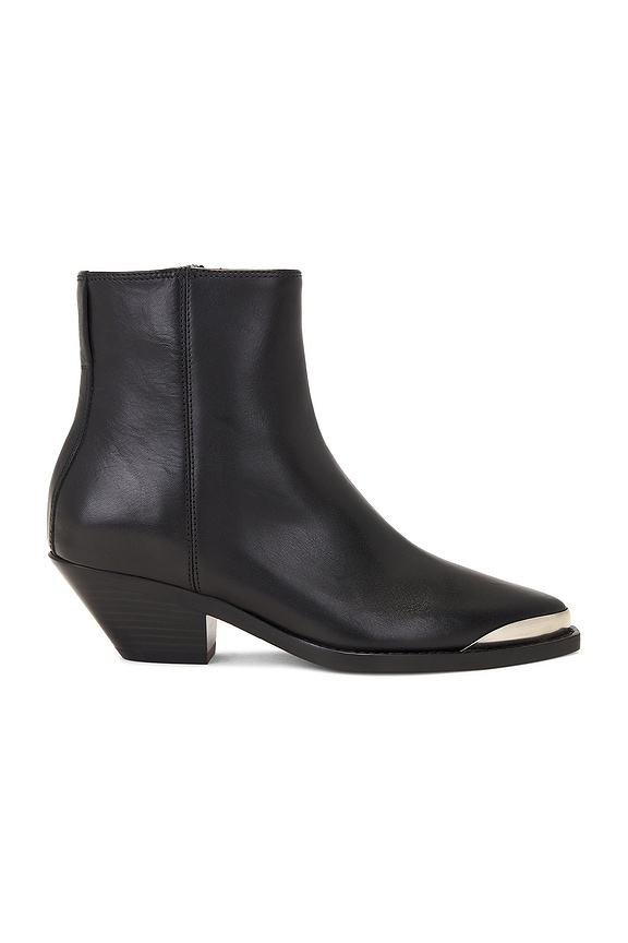 Maison Margiela Metallic Short Western Boots in Silver Birch
