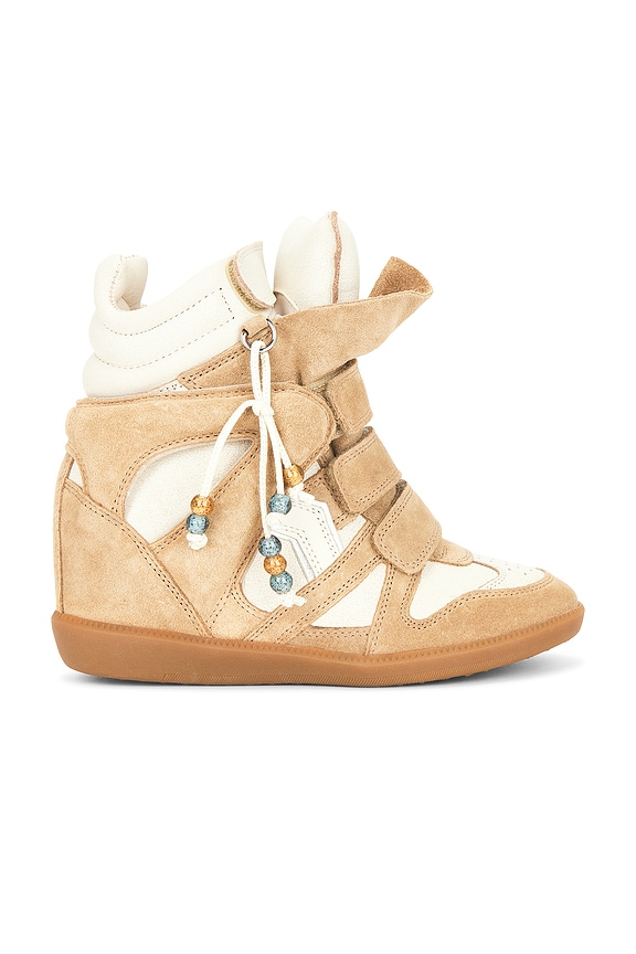 Maison Margiela Low Top Tabi Sneakers in White & Gold | FWRD
