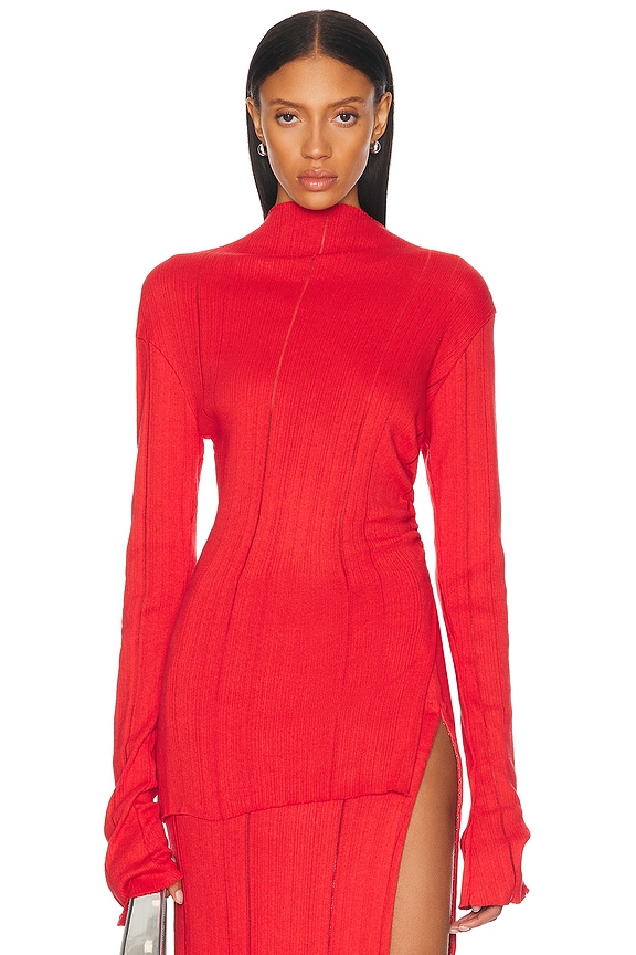 RICK OWENS LILIES Magnetic Top in Tangerine | FWRD