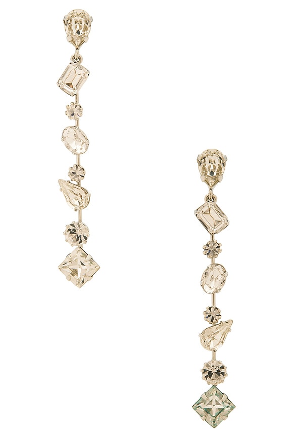 ☆大人気☆ VALENTINO GOLD AND CRYSTAL L EARRINGS Valentino Garavani Vlogo Signature Stud Earrings In Metal