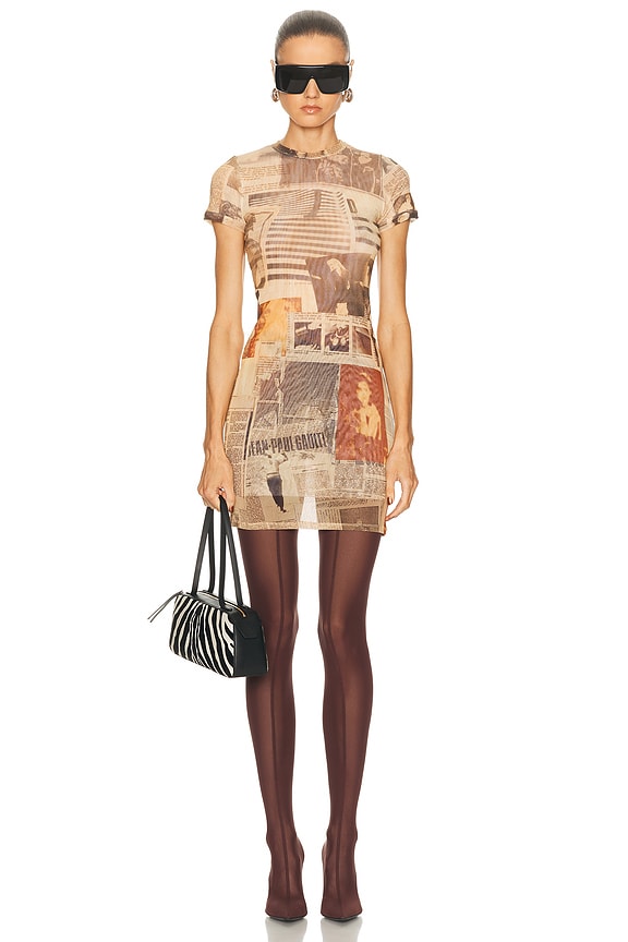 Burberry Prorsum Short Sleeve Lace Dress in White | FWRD