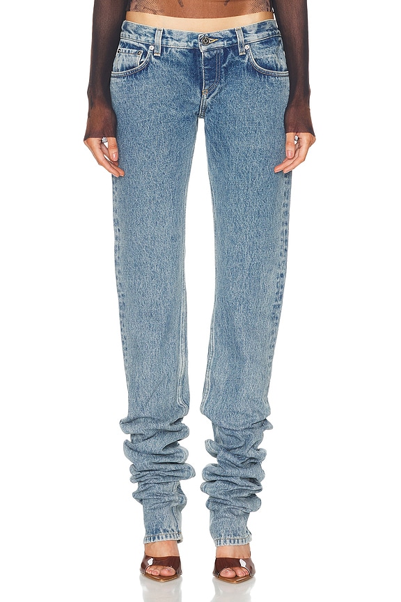 デニム・ジーパン The Attico Essie Long Pants THE ATTICO デニム - Sky Blue | FWRD