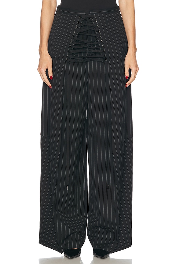 パンツ Saint Laurent FW24 Black silk pant (811445Y7I21 1000) Saint Laurent Black Silk Pant for Elegance and Style – LOZURI®