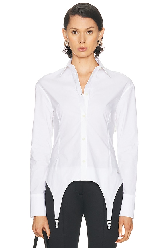 The Row Luka Shirt in Optic White | FWRD