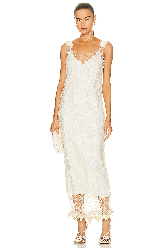 JACQUEMUS Les Boucles Gesso Longues in White | FWRD