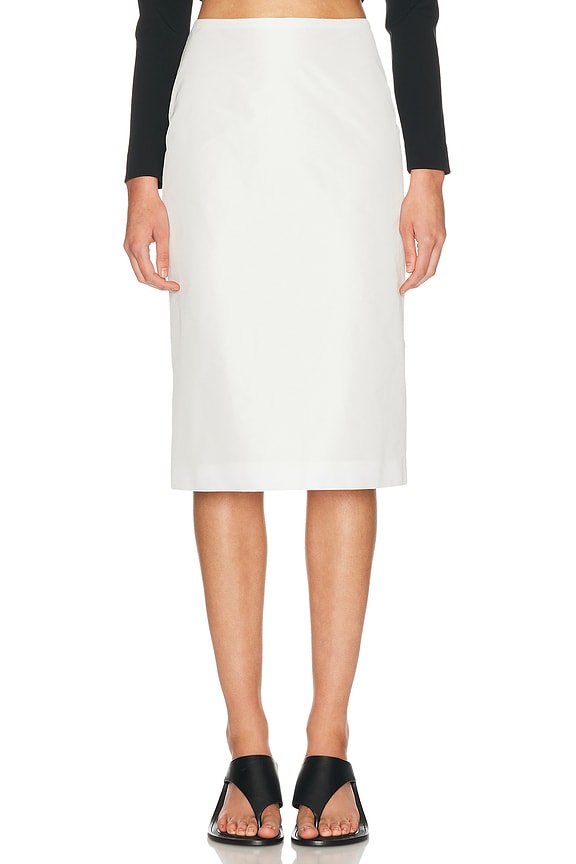 Brandon Maxwell Fenn Pencil Skirt in White | FWRD