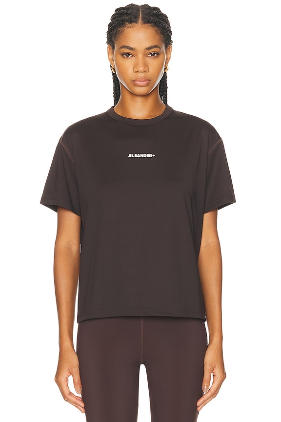 Courreges Belted Printed Stone T-Shirt in Stonewash Grey Courreges Belted Printed Stone T-Shirt in Stonewash Grey