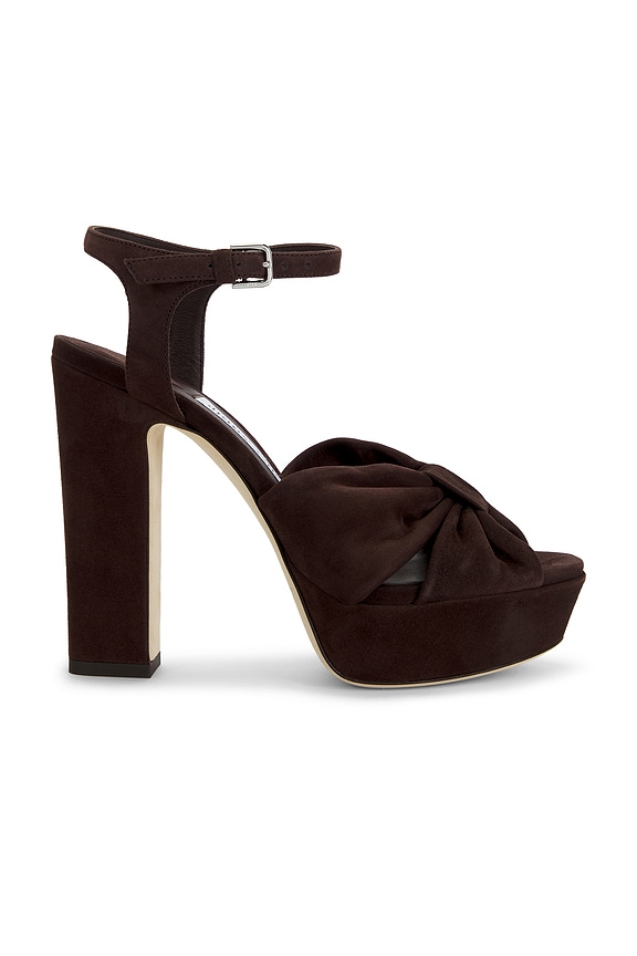Saint Laurent Franciane Platform Sandal in Nero | FWRD
