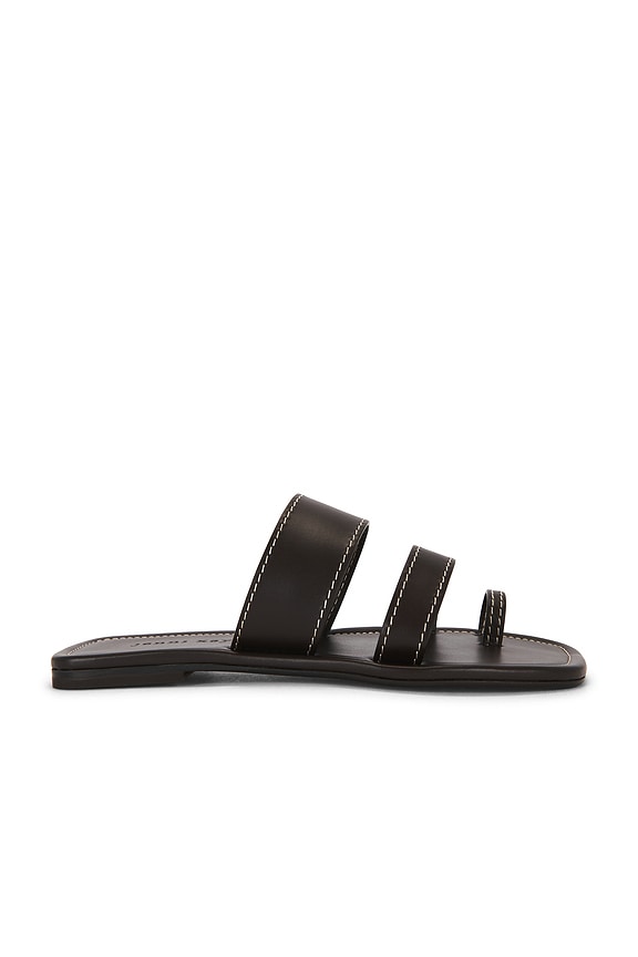 Jil Sander Cage Sandal in Black | FWRD
