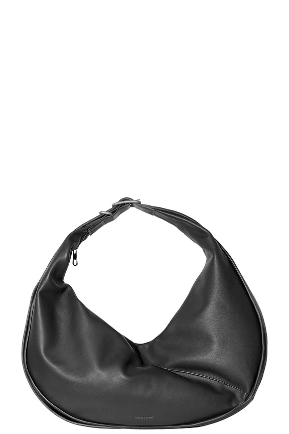 Half Moon Bag Black in Leather – The Row