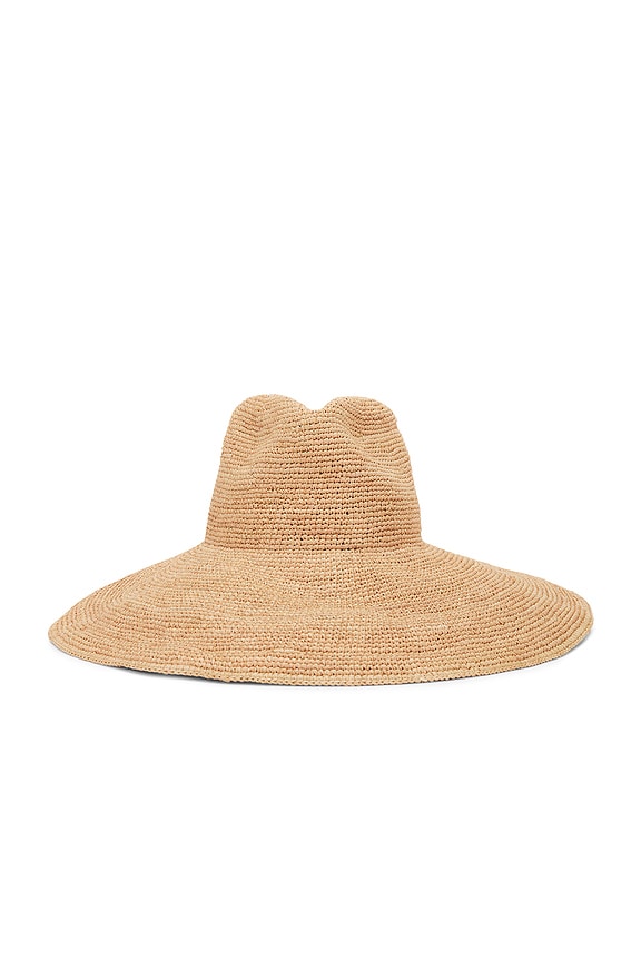Toteme Paper Straw Hat in Black | FWRD