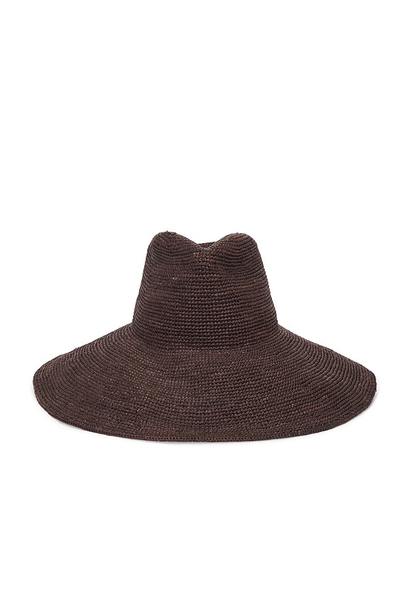 Toteme Paper Straw Hat in Black | FWRD