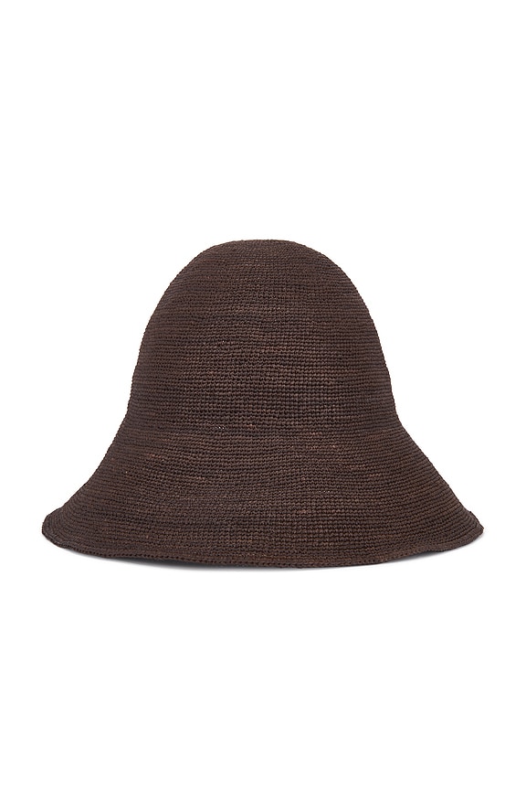 Emilio Pucci Silk Twill Visor in Nero & Rosso | FWRD