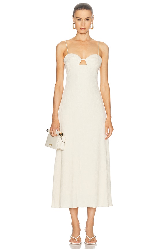 Zimmermann Wonderland Midi Corset Dress in Dusty Pink | FWRD