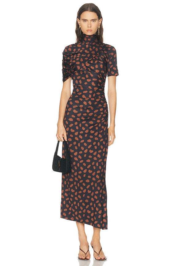 Moschino Jeans Maxi T-shirt Dress in Fantasy Print Black | FWRD