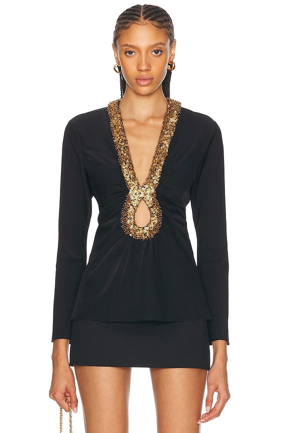 Isabel Marant Joren Top in Black | FWRD
