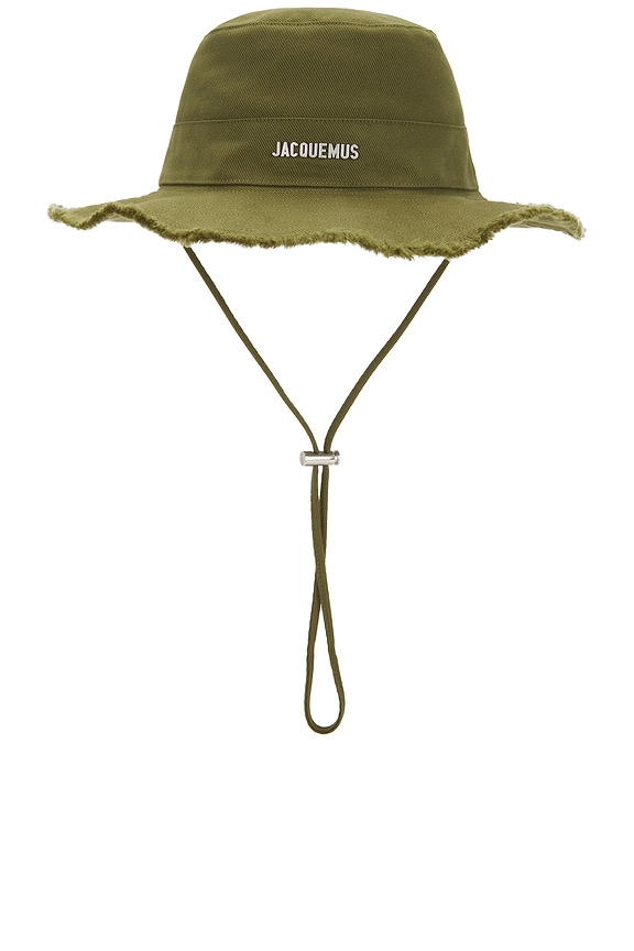 [JACQUEMUS]★Le Bob Artichoke バケットハット★ JACQUEMUS Le Bob Artichaut Bucket Hat in Croco Beige | FWRD