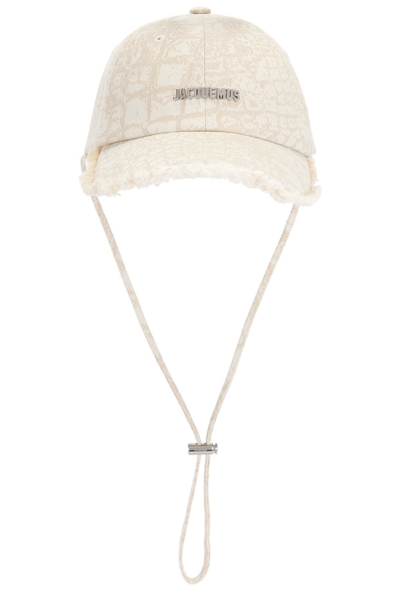 JACQUEMUS LA CASQUETTE ARTICHAUT ホワイト58 Jacquemus Off-White Le Chouchou 'La Casquette Artichaut' Cap