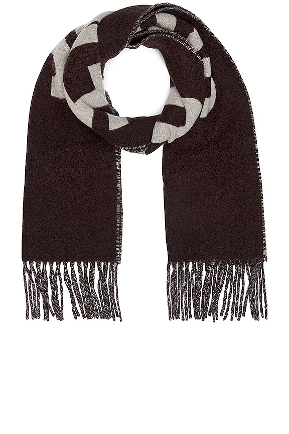 スカーフ MARNI Woman Scarf Brown SCMC0103A0UAW017 JQW60 Brown mohair and wool scarf with maxi logo | Marni