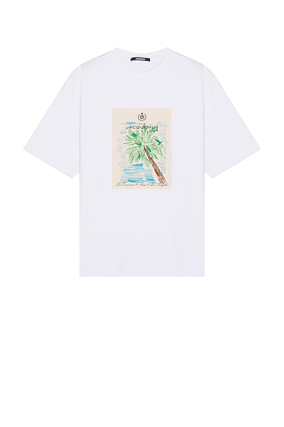 Martine Rose Boxy Oversized T-shirt - White & Green Eager