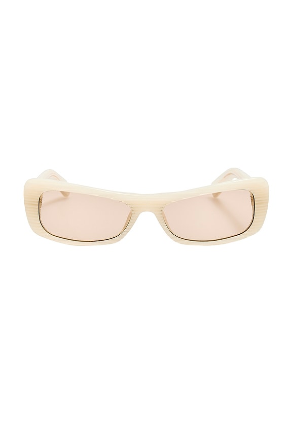 Burberry Cat Eye Sunglasses in Yellow | FWRD display picture 1