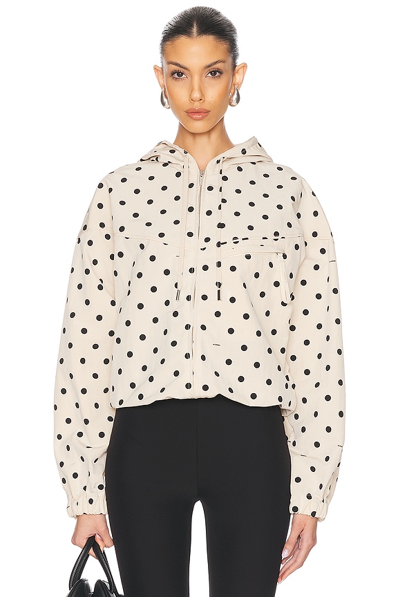 Balenciaga BB Monogram Puffer Jacket in Beige & Brown | FWRD